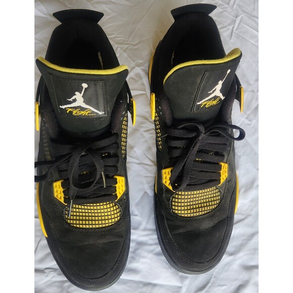 Jordan Air Jordan 4 Retro LS Thunder Black Yellow Men\'s Sneaker 308497-008 main image 8